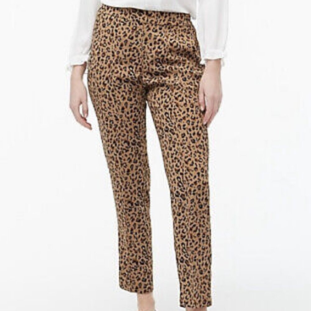 J Crew Jamie Pant Leopard Print